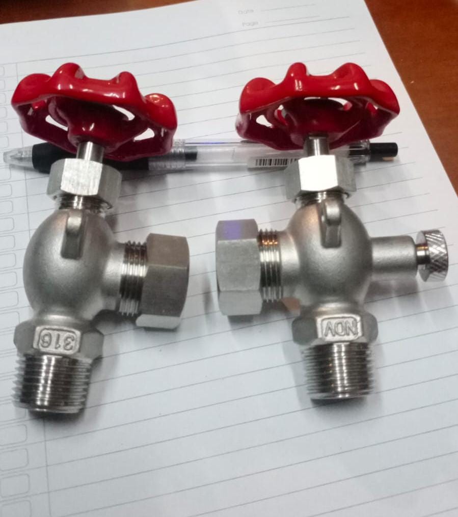 KRAN VALVE LEVEL GLASS SS316 3/4"