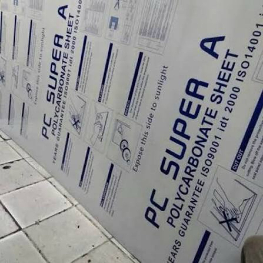 POLYCARBONATE SOLID CLEAR LEMBARAN